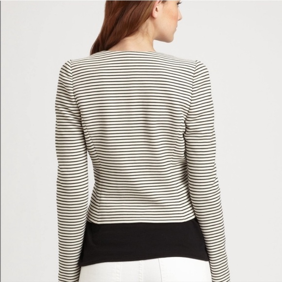 BCBGMaxazria ‘Hendrix’ Black + White Striped Blazer Jacket Size Medium - Picture 8 of 9